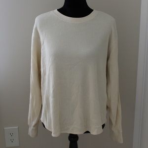 Uniqlo | Long Sleeve Waffle Knit Crew Neck Thermal Top